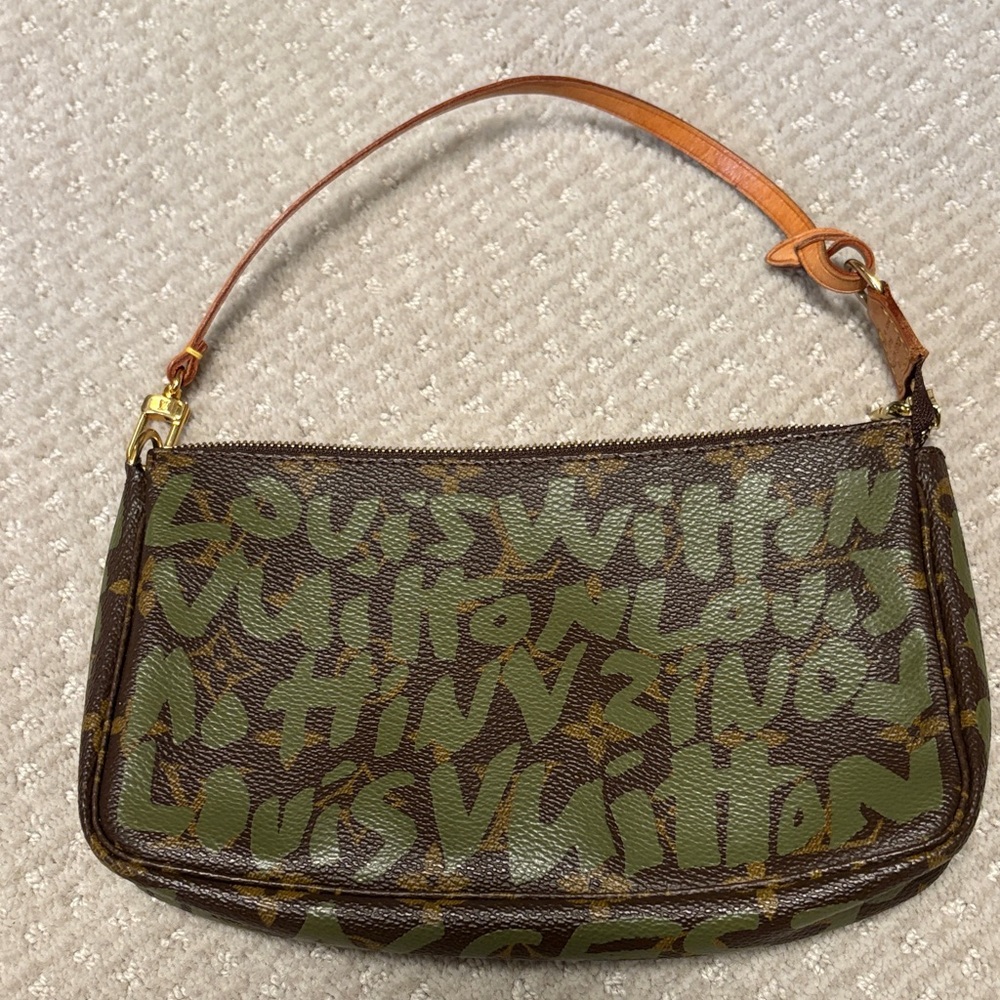 Louis Vuitton x Stephen Sprouse Brown Monogram Graffiti Mini Pochette